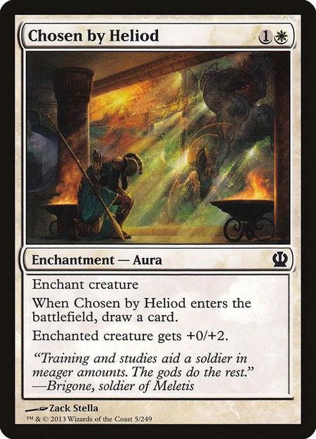 Chosen by Heliod - Theros Magic: The Gathering trading card