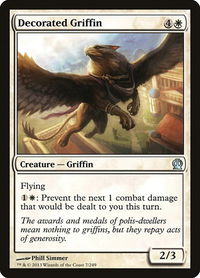 Decorated Griffin - Theros (THS) #7 - Uncommon Magic: The Gathering Trading Card