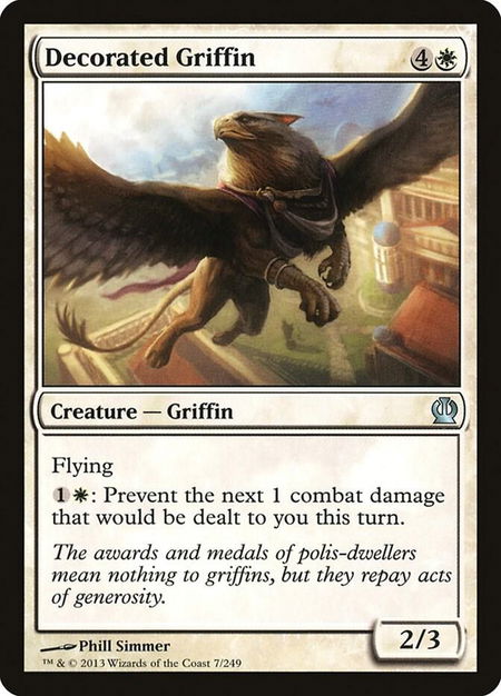Decorated Griffin - Theros Magic: The Gathering trading card