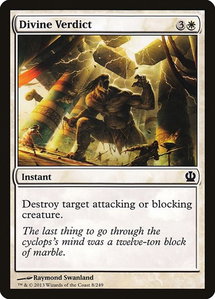 Divine Verdict - Theros (THS) #8 - Common Magic: The Gathering Trading Card