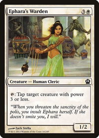 Ephara's Warden - Theros (THS) #10 - Common Magic: The Gathering Trading Card
