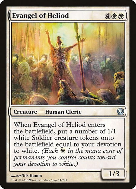 Evangel of Heliod - Theros Magic: The Gathering trading card