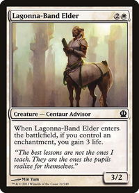 Lagonna-Band Elder - Theros (THS) #21 - Common Magic: The Gathering Trading Card