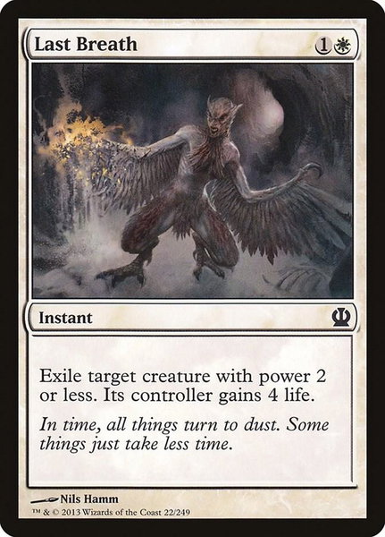 Last Breath - Theros Magic: The Gathering trading card