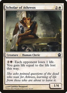 Scholar of Athreos - Theros (THS) #28 - Common Magic: The Gathering Trading Card