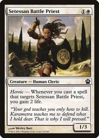 Setessan Battle Priest - Theros (THS) #29 - Common Magic: The Gathering Trading Card