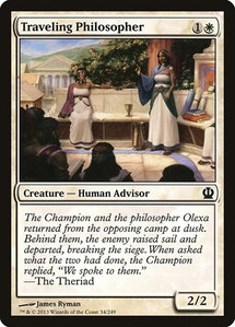 Traveling Philosopher - Theros (THS) #34 - Common Magic: The Gathering Trading Card