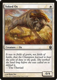 Yoked Ox - Theros (THS) #37 - Common Magic: The Gathering Trading Card