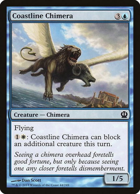 Coastline Chimera - Theros Magic: The Gathering trading card