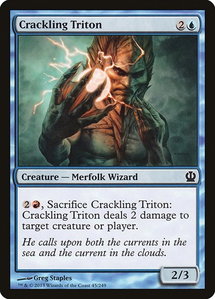 Crackling Triton - Theros (THS) #45 - Common Magic: The Gathering Trading Card