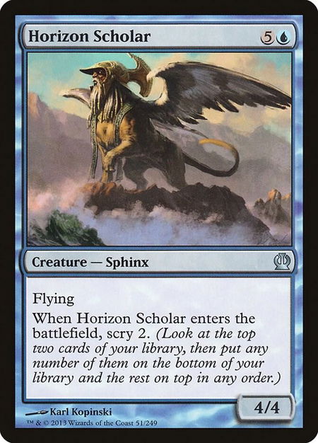 Horizon Scholar - Theros Magic: The Gathering trading card