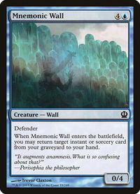 Mnemonic Wall - Theros (THS) #55 - Common Magic: The Gathering Trading Card