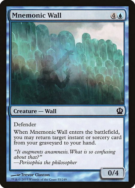 Mnemonic Wall - Theros Magic: The Gathering trading card