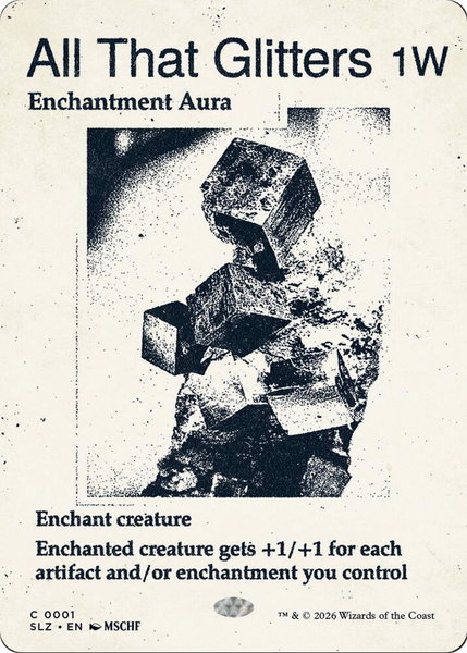 All That Glitters (0001) - Secret Lair x MSCHF: The Zeta Set Magic: The Gathering trading card