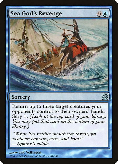 Sea God's Revenge - Theros Magic: The Gathering trading card