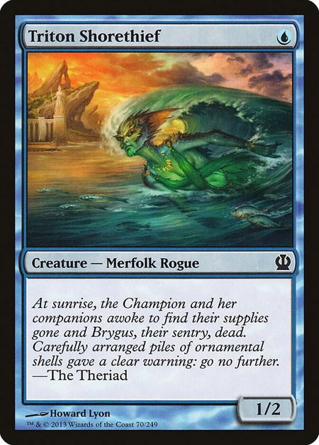 Triton Shorethief - Theros Magic: The Gathering trading card