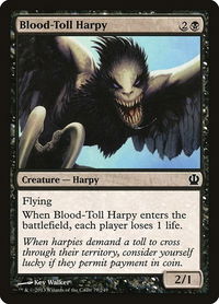 Blood-Toll Harpy - Theros (THS) #79 - Common Magic: The Gathering Trading Card