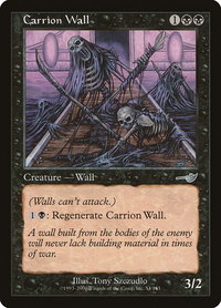 Carrion Wall - Nemesis (NMS) #54 - Uncommon Magic: The Gathering Trading Card