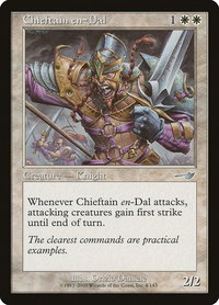 Chieftain en-Dal - Nemesis (NMS) #4 - Uncommon Magic: The Gathering Trading Card