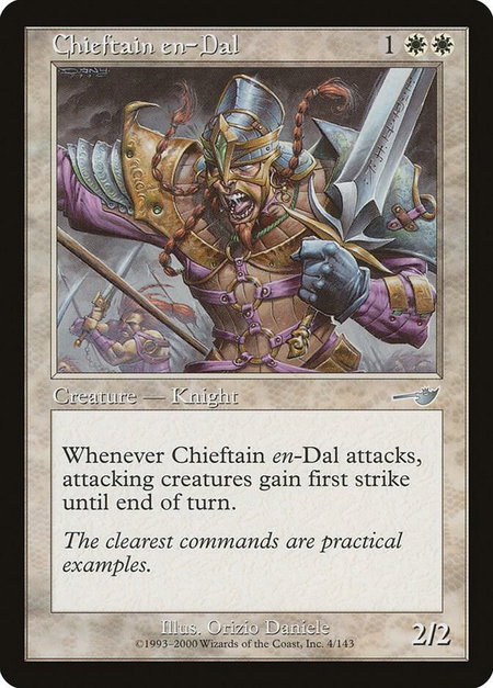 Chieftain en-Dal - Nemesis Magic: The Gathering trading card