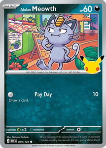 Alolan Meowth - 089/128 - ME: 30th Celebration (30C) #089/128 - Common Pokémon Trading Card