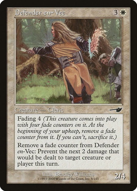 Defender en-Vec - Nemesis Magic: The Gathering trading card