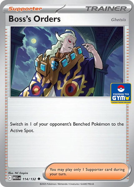 Boss's Orders [Ghetsis] - 114/132 (GYM) - Southeast Asia Exclusives Pokémon trading card