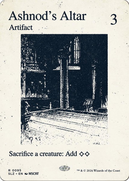 Ashnod's Altar (0095) - Secret Lair x MSCHF: The Zeta Set Magic: The Gathering trading card