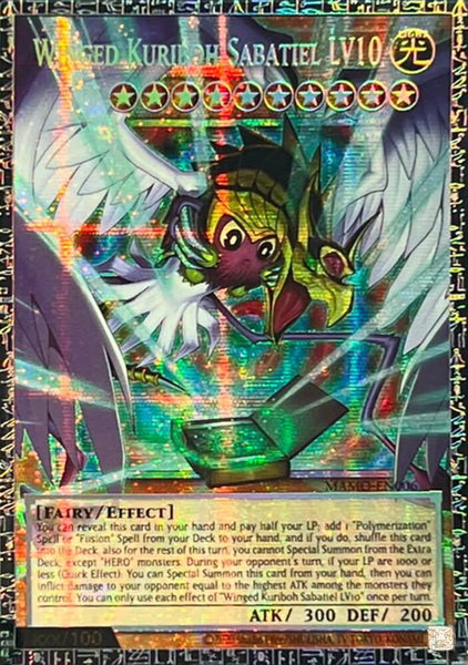 Winged Kuriboh Sabatiel LV10 (GMR) trading card from Magnificent Monsters Winged Kuriboh Sabatiel LV10 (GMR) - Magnificent Monsters YuGiOh trading card