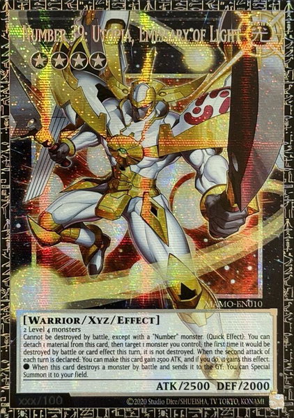 Number 39: Utopia, Emissary of Light (GMR) - Magnificent Monsters YuGiOh trading card