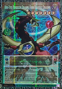 Odd-Eyes Pendulum Dragon, Four Heavenly Dragons (GMR) - Magnificent Monsters (MAMO) #MAMO-EN013 - Grand Master Rare YuGiOh Trading Card