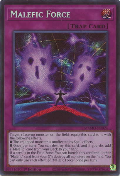 Malefic Force (Secret Rare) trading card from Magnificent Monsters Malefic Force (Secret Rare) - Magnificent Monsters YuGiOh trading card