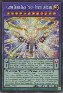 Master Spirit Tech Force - Pendulum Ruler (Secret Rare) - Magnificent Monsters (MAMO) #MAMO-EN027 - Secret Rare YuGiOh Trading Card
