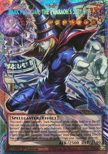 Dark Magician, the Pharaoh's Servant (Starlight Rare)  (Extended Art) - Magnificent Monsters YuGiOh trading card