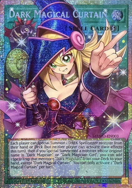Dark Magical Curtain (Starlight Rare) (Extended Art) trading card from Magnificent Monsters Dark Magical Curtain (Starlight Rare) (Extended Art) - Magnificent Monsters YuGiOh trading card