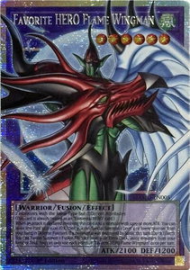 Favorite HERO Flame Wingman (Starlight Rare) (Extended Art) - Magnificent Monsters (MAMO) #MAMO-EN005 - Starlight Rare YuGiOh Trading Card