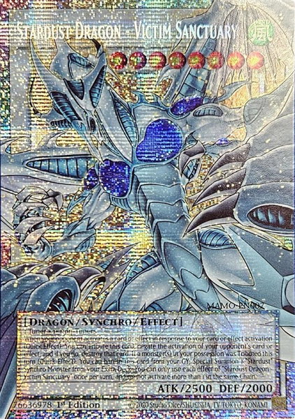 Stardust Dragon - Victim Sanctuary (Starlight Rare) (Extended Art) - Magnificent Monsters YuGiOh trading card