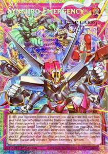 Synchro Emergency (Starlight Rare) (Extended Art) - Magnificent Monsters (MAMO) #MAMO-EN009 - Starlight Rare YuGiOh Trading Card