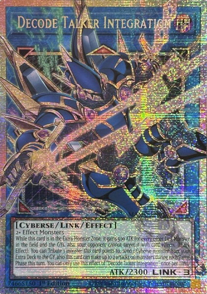 Decode Talker Integration (Starlight Rare) (Extended Art) trading card from Magnificent Monsters Decode Talker Integration (Starlight Rare) (Extended Art) - Magnificent Monsters YuGiOh trading card