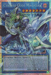 Cyberse Code Magician (Starlight Rare) (Extended Art) - Magnificent Monsters (MAMO) #MAMO-EN017 - Starlight Rare YuGiOh Trading Card