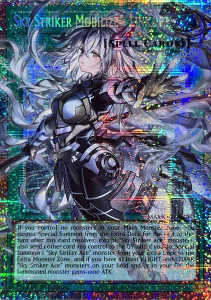 Sky Striker Mobilize - Linkage! (Starlight Rare) trading card from Magnificent Monsters Sky Striker Mobilize - Linkage! (Starlight Rare) - Magnificent Monsters YuGiOh trading card