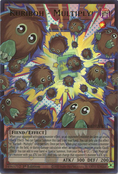 Kuriboh - Multiply! (Extended Art) - Magnificent Monsters YuGiOh trading card