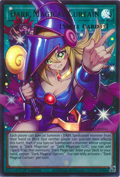 Dark Magical Curtain (Extended Art) trading card from Magnificent Monsters Dark Magical Curtain (Extended Art) - Magnificent Monsters YuGiOh trading card