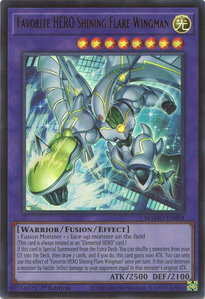 Favorite HERO Shining Flare Wingman - Magnificent Monsters (MAMO) #MAMO-EN004 - Ultra Rare YuGiOh Trading Card