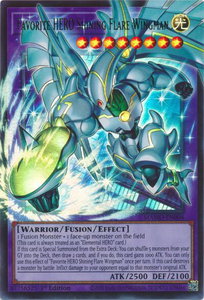 Favorite HERO Shining Flare Wingman (Extended Art) - Magnificent Monsters (MAMO) #MAMO-EN004 - Ultra Rare YuGiOh Trading Card