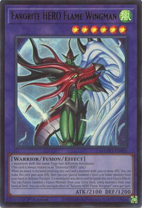Favorite HERO Flame Wingman - Magnificent Monsters (MAMO) #MAMO-EN005 - Ultra Rare YuGiOh Trading Card