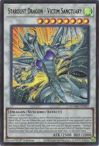Stardust Dragon - Victim Sanctuary - Magnificent Monsters (MAMO) #MAMO-EN007 - Ultra Rare YuGiOh Trading Card