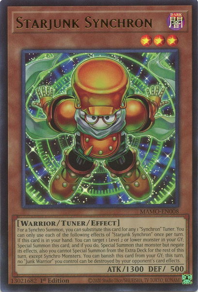 Starjunk Synchron trading card from Magnificent Monsters Starjunk Synchron - Magnificent Monsters YuGiOh trading card