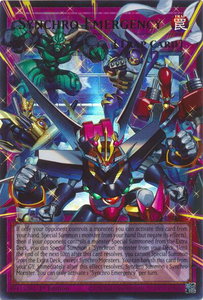 Synchro Emergency (Extended Art) - Magnificent Monsters (MAMO) #MAMO-EN009 - Ultra Rare YuGiOh Trading Card