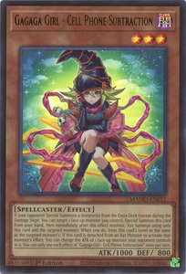 Gagaga Girl - Cell Phone Subtraction - Magnificent Monsters (MAMO) #MAMO-EN012 - Ultra Rare YuGiOh Trading Card